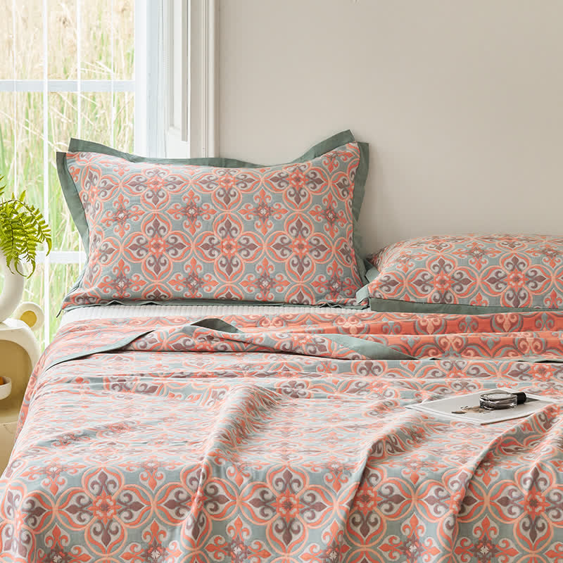 Cotton Gauze Quilt | 100% Organic Cotton | Reversible | Full/Queen/King Sizes
