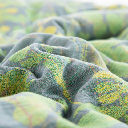 Cotton Gauze Bedding Set | Organic Cotton with Jacquard Weave | Includes Quilt & 2 Pillowcases