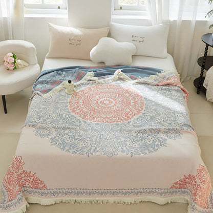 Retro Floral Quilt | Cotton | Full/Queen Size