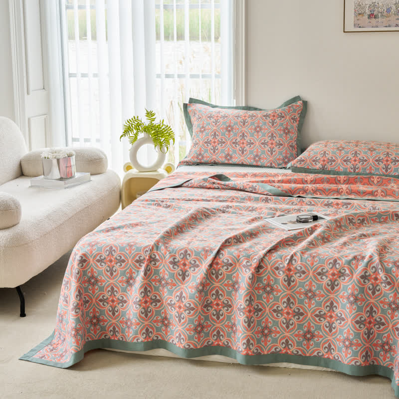 Cotton Gauze Quilt | 100% Organic Cotton | Reversible | Full/Queen/King Sizes