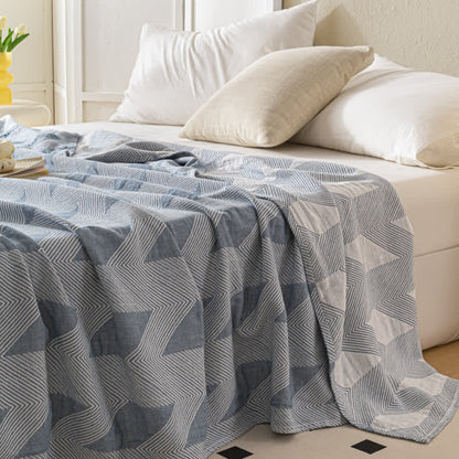 Summer Quilt | Pure Cotton | Zigzag Print | Full/Queen Size