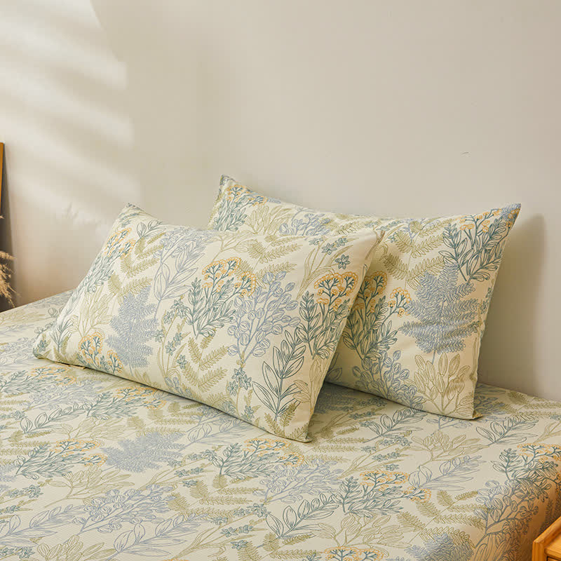 Floral Coverlet Set | Pure Cotton | 3-Piece Set