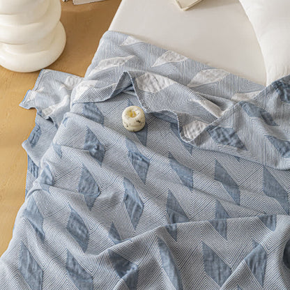Summer Quilt | Pure Cotton | Zigzag Print | Full/Queen Size