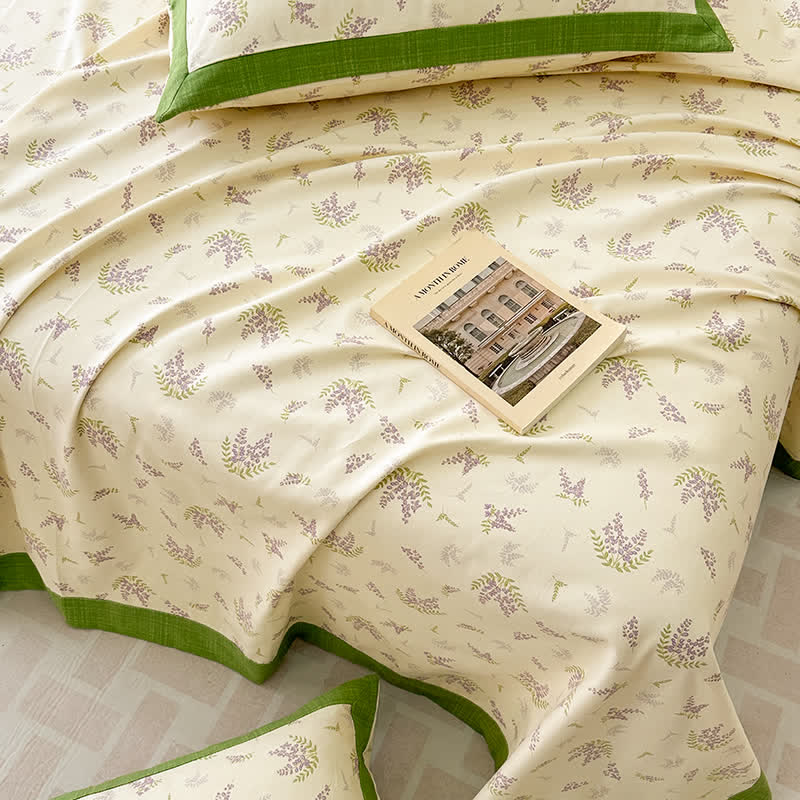 Lavender Cotton Coverlet | Eco-Friendly | Full, Queen, King Sizes