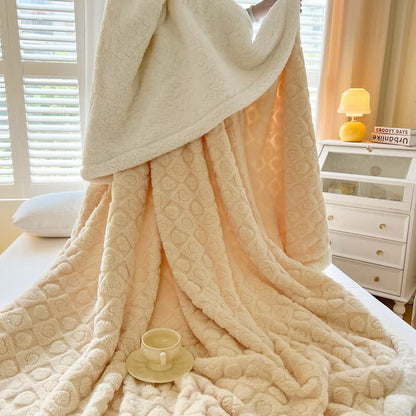 Love Print Sherpa Fleece Blanket | Premium Softness | Full & Queen Sizes
