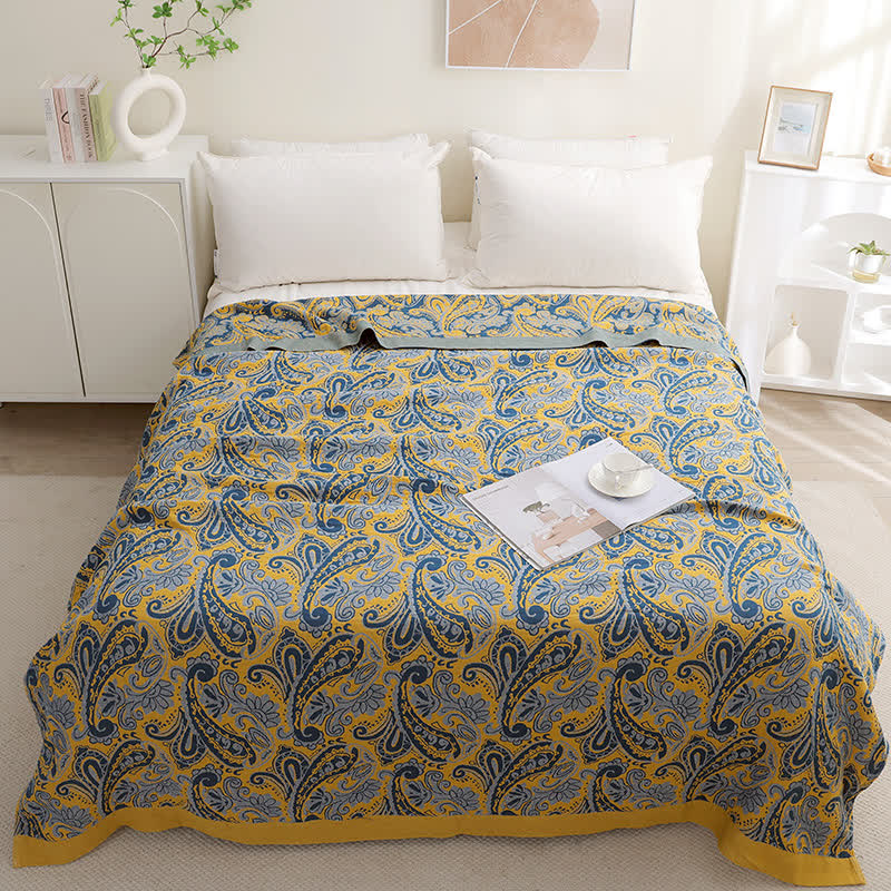 Cotton Gauze Quilt | Eco-Friendly Retro Design | Full/Queen Size