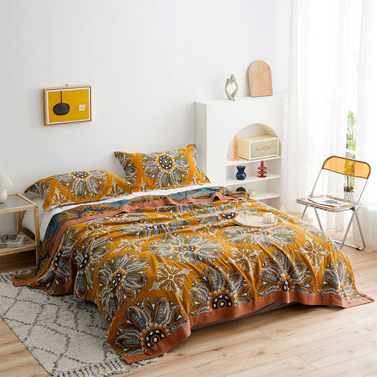 Cotton Gauze Quilt | 100% Organic Cotton | Reversible Design