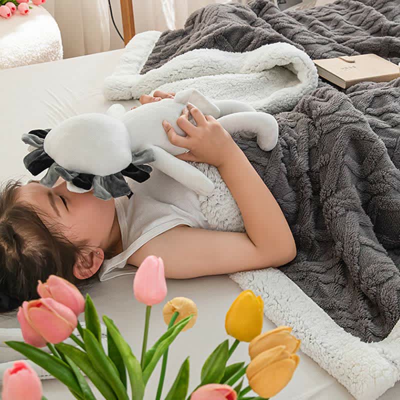 Reversible Throw Blanket | Soft Polyester | Lightweight Cozy Design