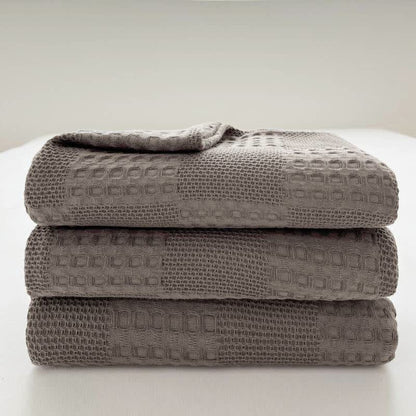 Pure Cotton Waffle Quilt | 100% Organic Cotton | Full/Queen Size