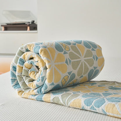 Floral Summer Quilt | 100% Organic Cotton | Full/Queen Size