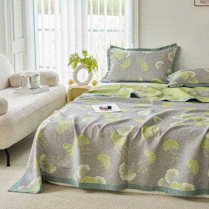 Ginkgo Leaf Quilt | 100% Organic Cotton | Full, Queen, King Sizes