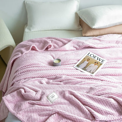 Lightweight Throw Blanket | Soft Polyester | Full Size 71"x79"
