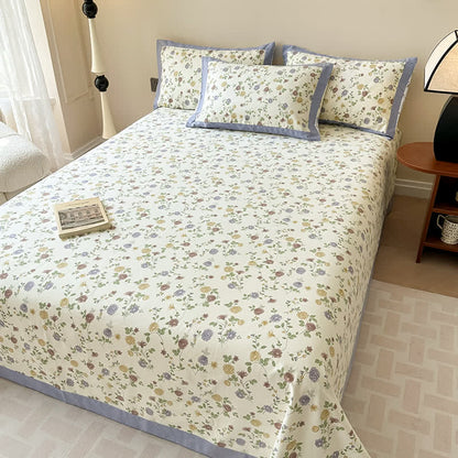 Cotton Coverlet Set | Floral Design | Full/Queen/King Options