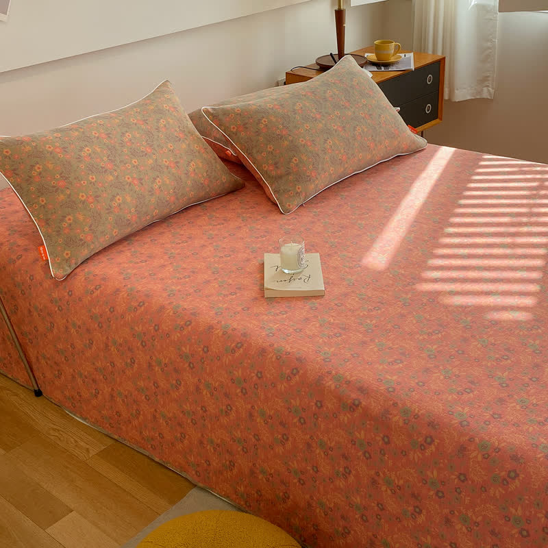 Vintage Floral Coverlet | 100% Organic Cotton | Twin/Full/Queen Options