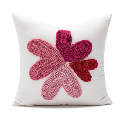 Valentine's Day Pillow Cover | Embroidered Polycotton | 18" x 18"