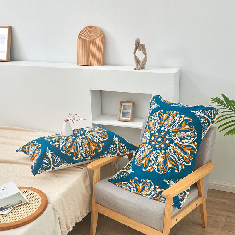 Bohemian Cotton Pillow Towel | 100% Pure Cotton | Set of 2