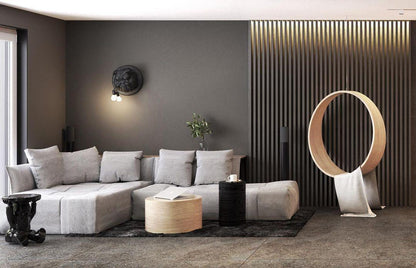 Amsterdam Wall Sconce | Resin & Metal | Matte Grey/White/Black
