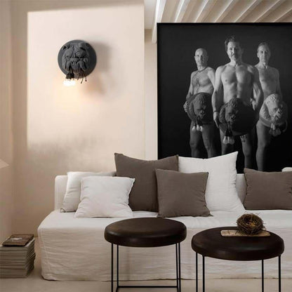 Amsterdam Wall Sconce | Resin & Metal | Matte Grey/White/Black