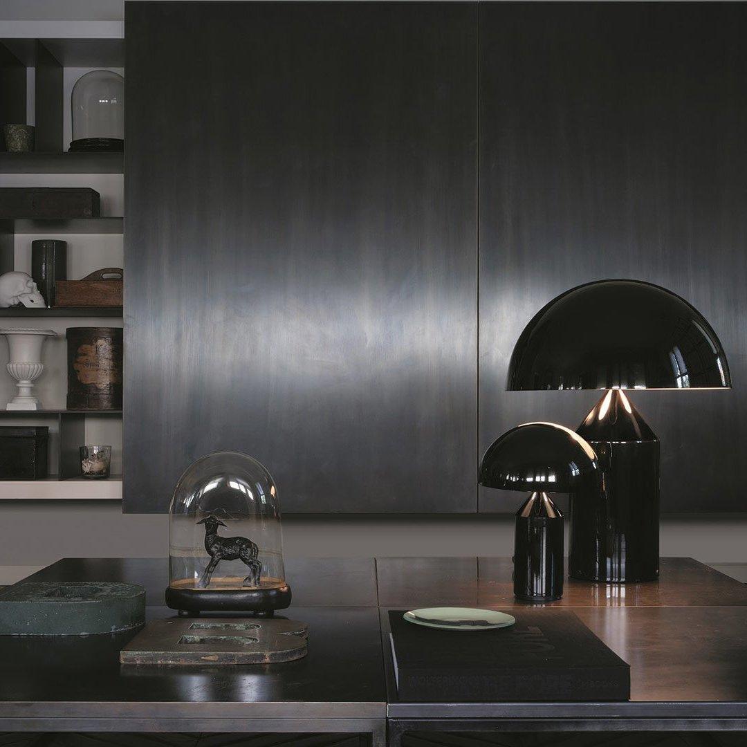 Atollo Table Lamp | Metal | Black, White, Copper | 25cm & 35cm