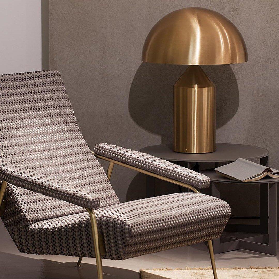 Atollo Table Lamp | Metal | Black, White, Copper | 25cm & 35cm