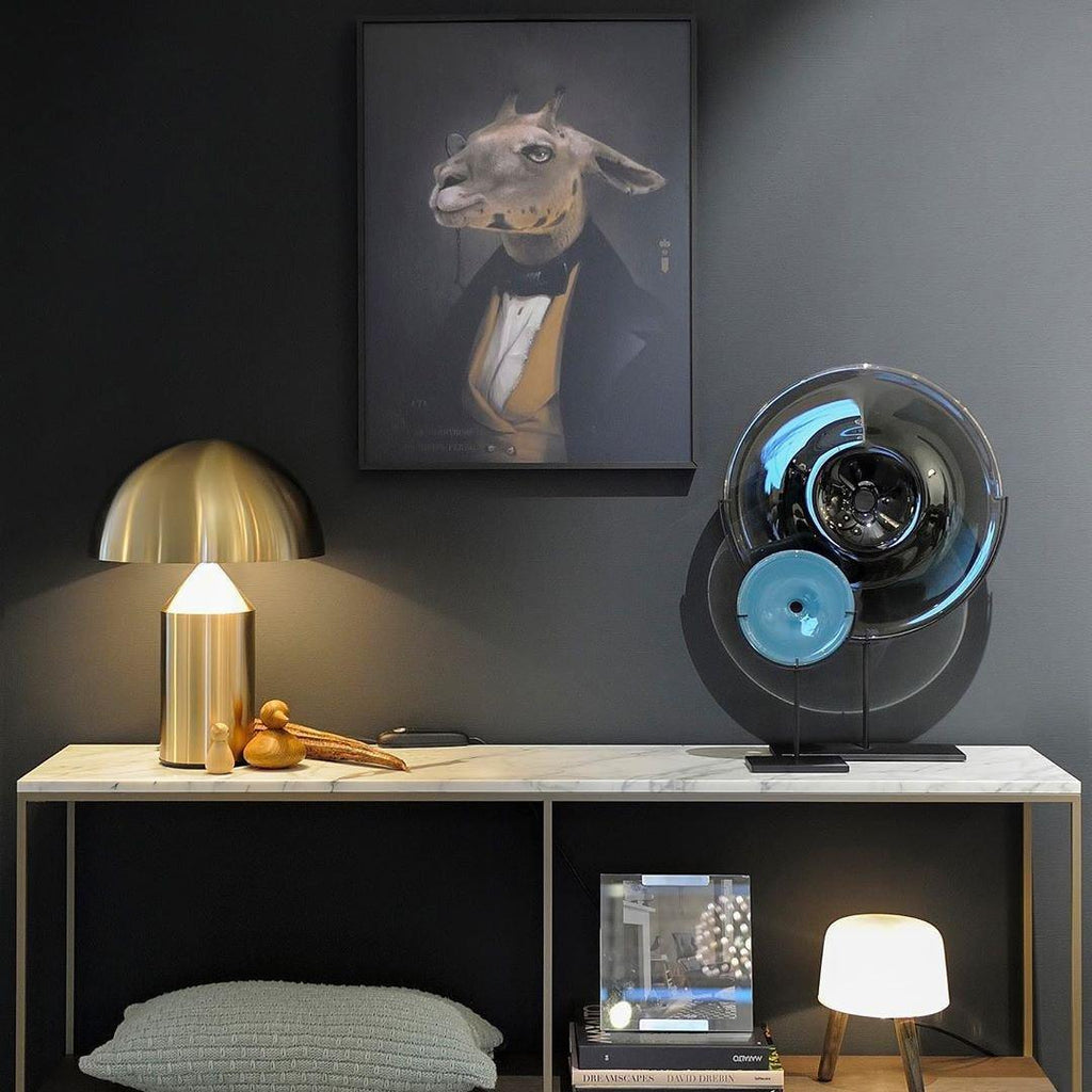 Atollo Table Lamp | Metal | Black, White, Copper | 25cm & 35cm