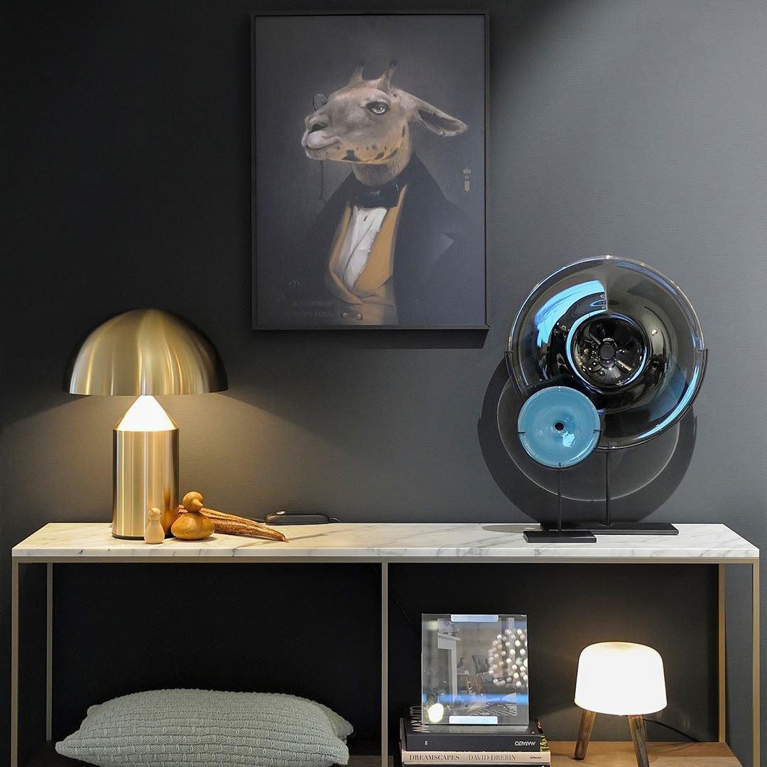 Atollo Table Lamp | Metal | Black, White, Copper | 25cm & 35cm