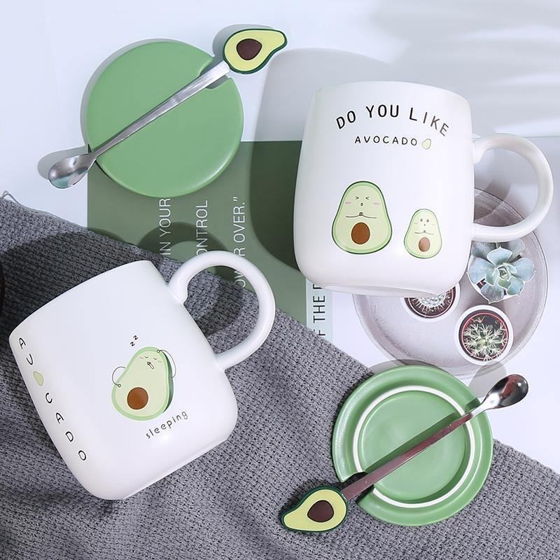 Avocado Mug with Lid