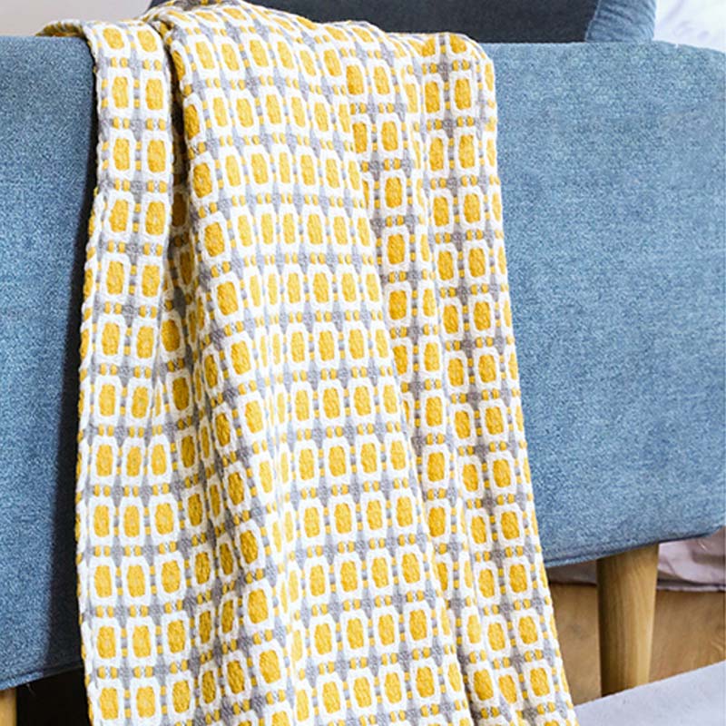 Sofa Blanket | Breathable Acrylic Fiber | Elegant Tassels