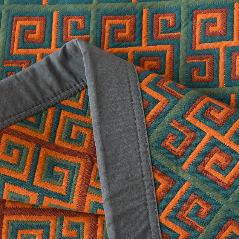 Vintage Cotton Quilt | Three Layers Gauze | Full/Queen/King Sizes