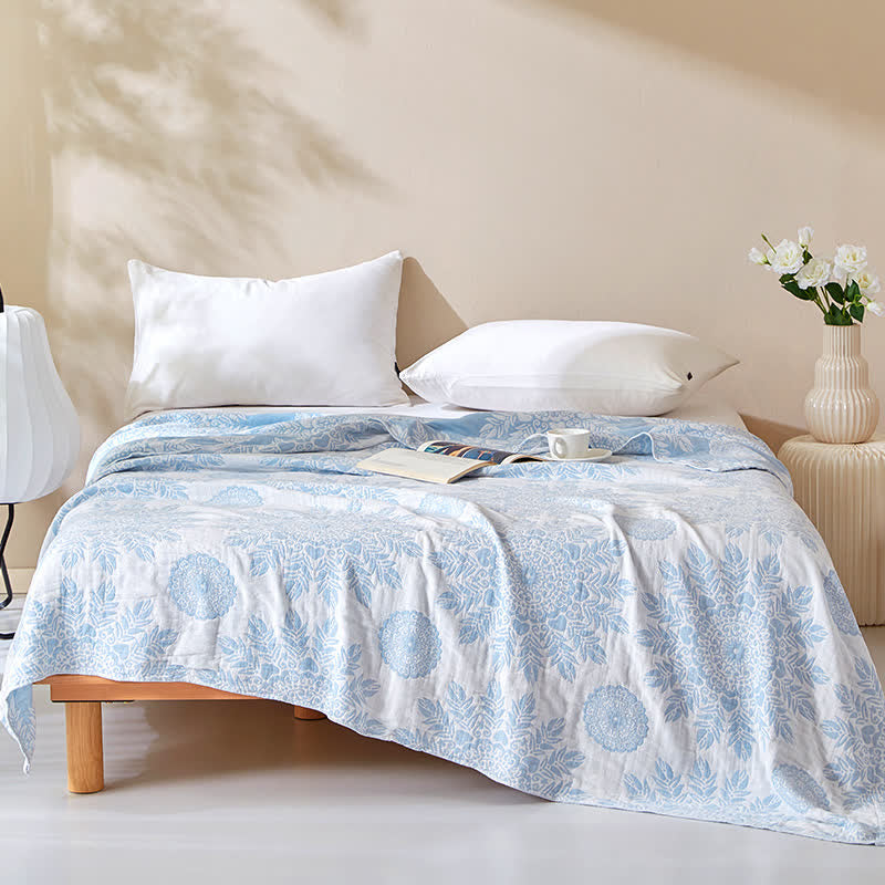 Floral Quilt | 100% Organic Cotton | Full & Queen Sizes