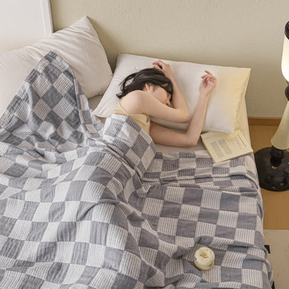 Checkerboard Quilt | 100% Organic Cotton | Full & Queen Sizes