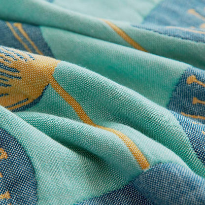 Dandelion Print Pillow Towel Set | Cotton Gauze | 2 Pieces