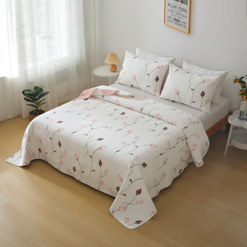 Quilted Bedding Set | 100% Organic Cotton | Full/Queen/King Options