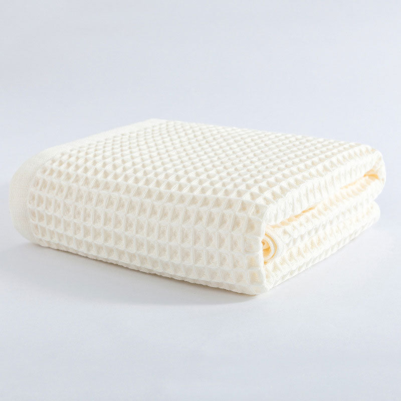 Waffle Weave Bath Towel | Cotton | Eco-Friendly & Super Absorbent | 70x140 cm