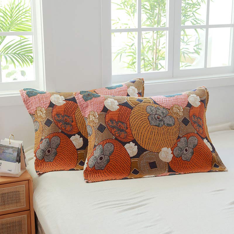 Colorful Cotton Gauze Pillow Towels | Breathable & Skin-Friendly | Set of 2