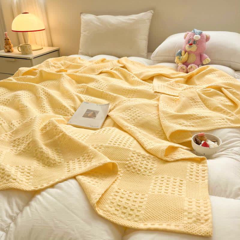 Pure Cotton Waffle Quilt | 100% Organic Cotton | Full/Queen Size
