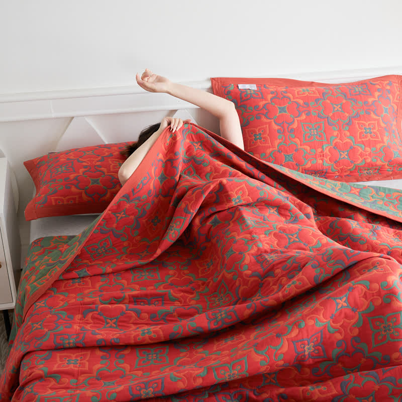 Cotton Gauze Quilt Set | 100% Organic Cotton | Full/Queen/King Options