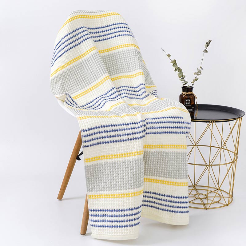 Colorblock Striped Bath Towel | 100% Cotton | 70x140 cm