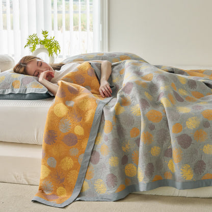 Cotton Gauze Reversible Quilt | Yarn-Dyed Jacquard | Full/Queen/King Sizes