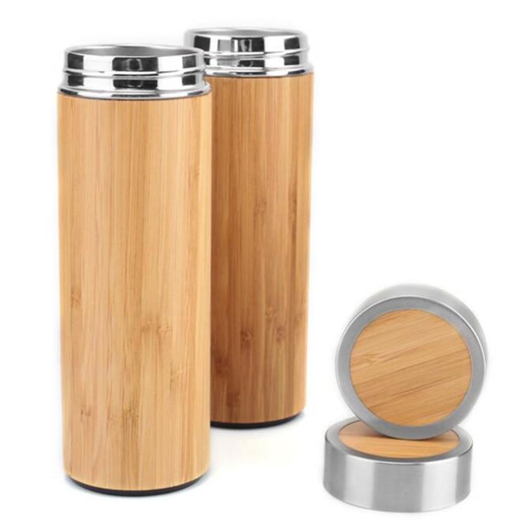 Bamboo Travel Mug | Stainless Steel Interior | Tea Infuser
