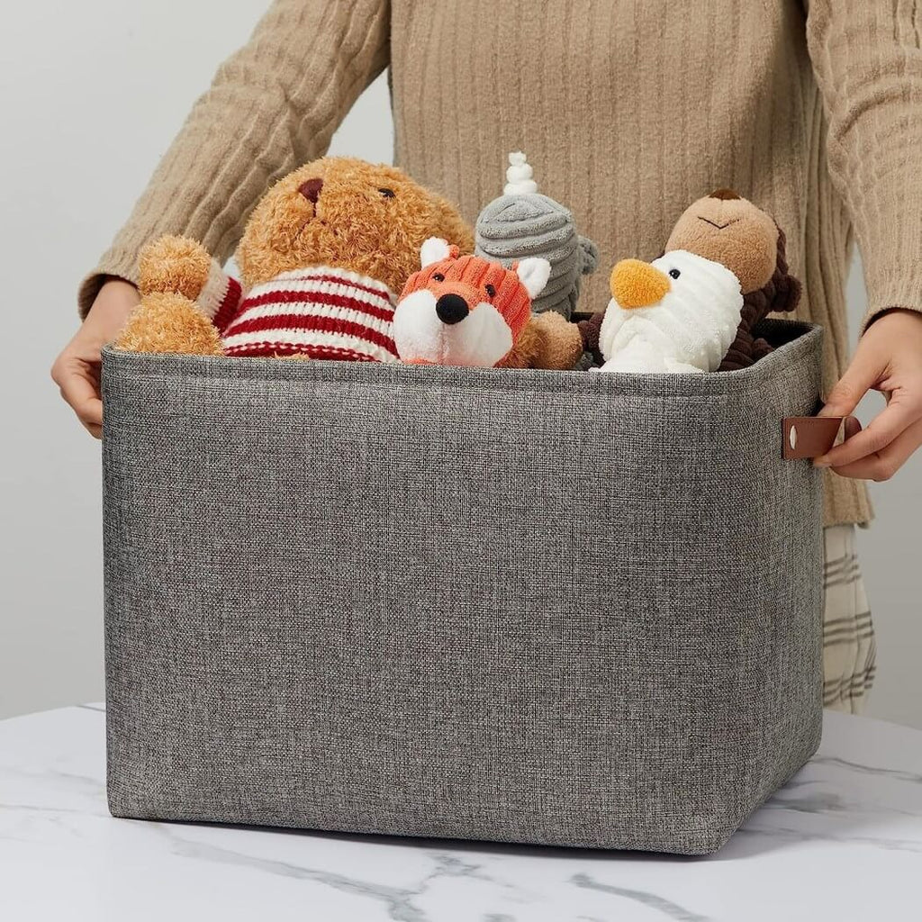 Storage Boxes | Canvas & EVA | Large 41.6L, 13"x15"x13"