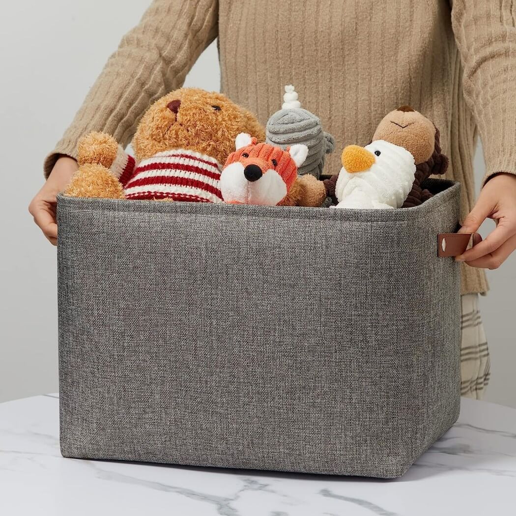 Storage Boxes | Canvas & EVA | Large 41.6L, 13"x15"x13"