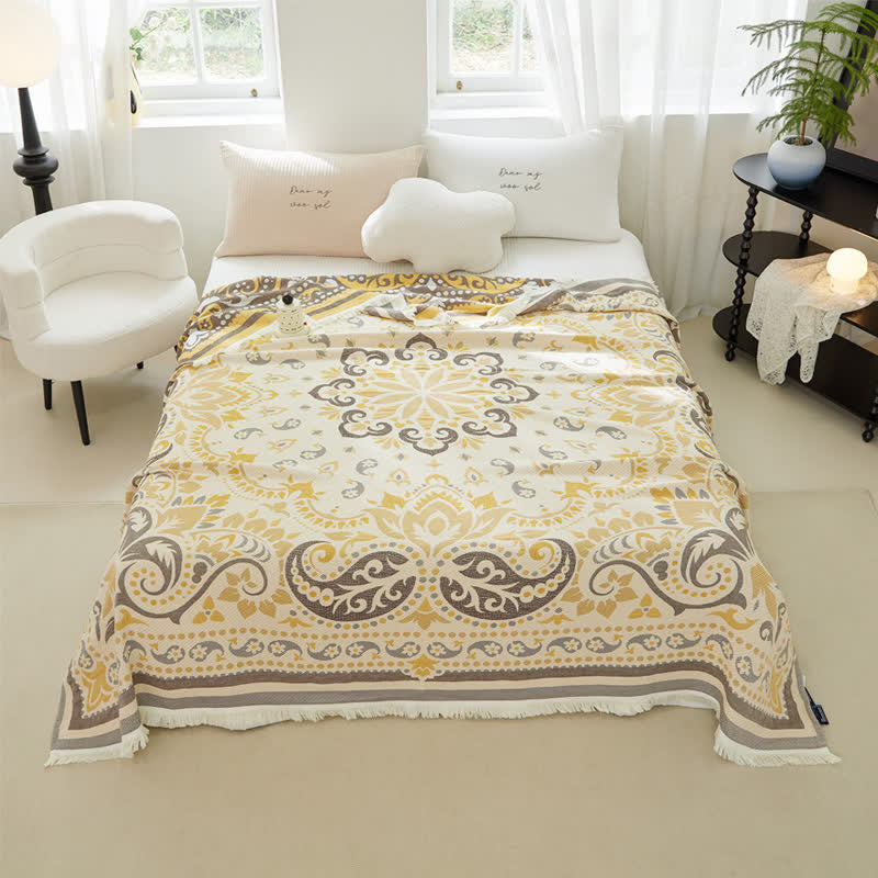 Cotton Gauze Quilt | Reversible Design | Full/Queen Size