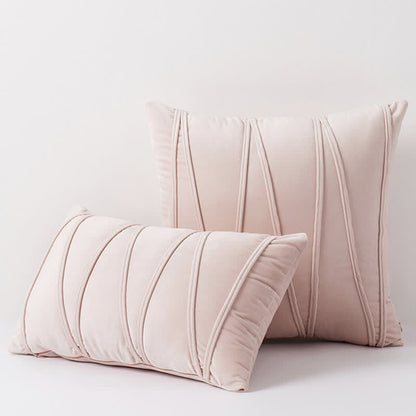 Stripe Pattern Decorative Pillowcase | Premium Soft Velvet | Available in Multiple Sizes