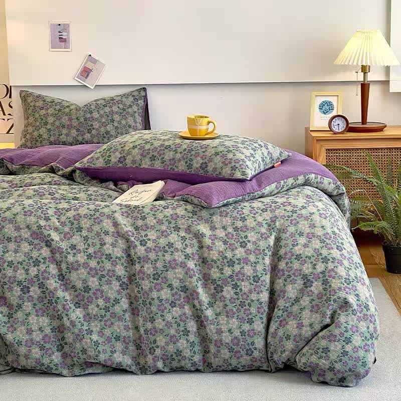 Floral Bedding Set | 100% Organic Cotton | Queen Size
