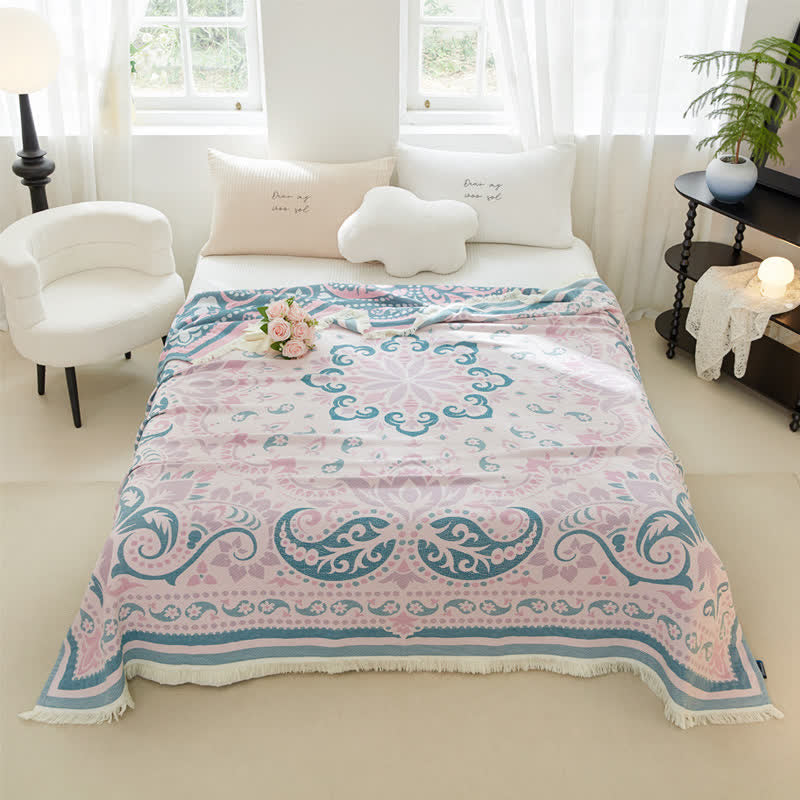 Cotton Gauze Quilt | Reversible Design | Full/Queen Size