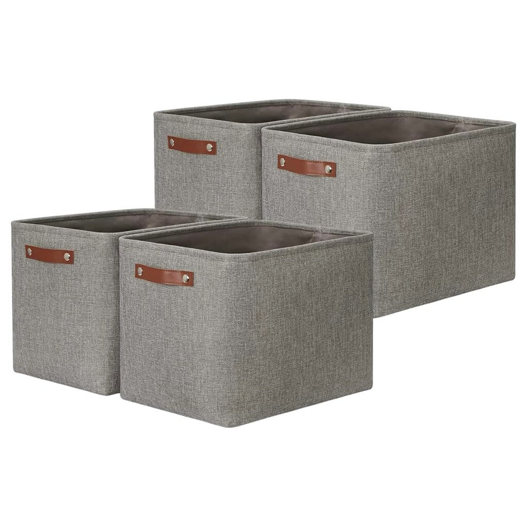Storage Boxes | Canvas & EVA | Large 41.6L, 13"x15"x13"