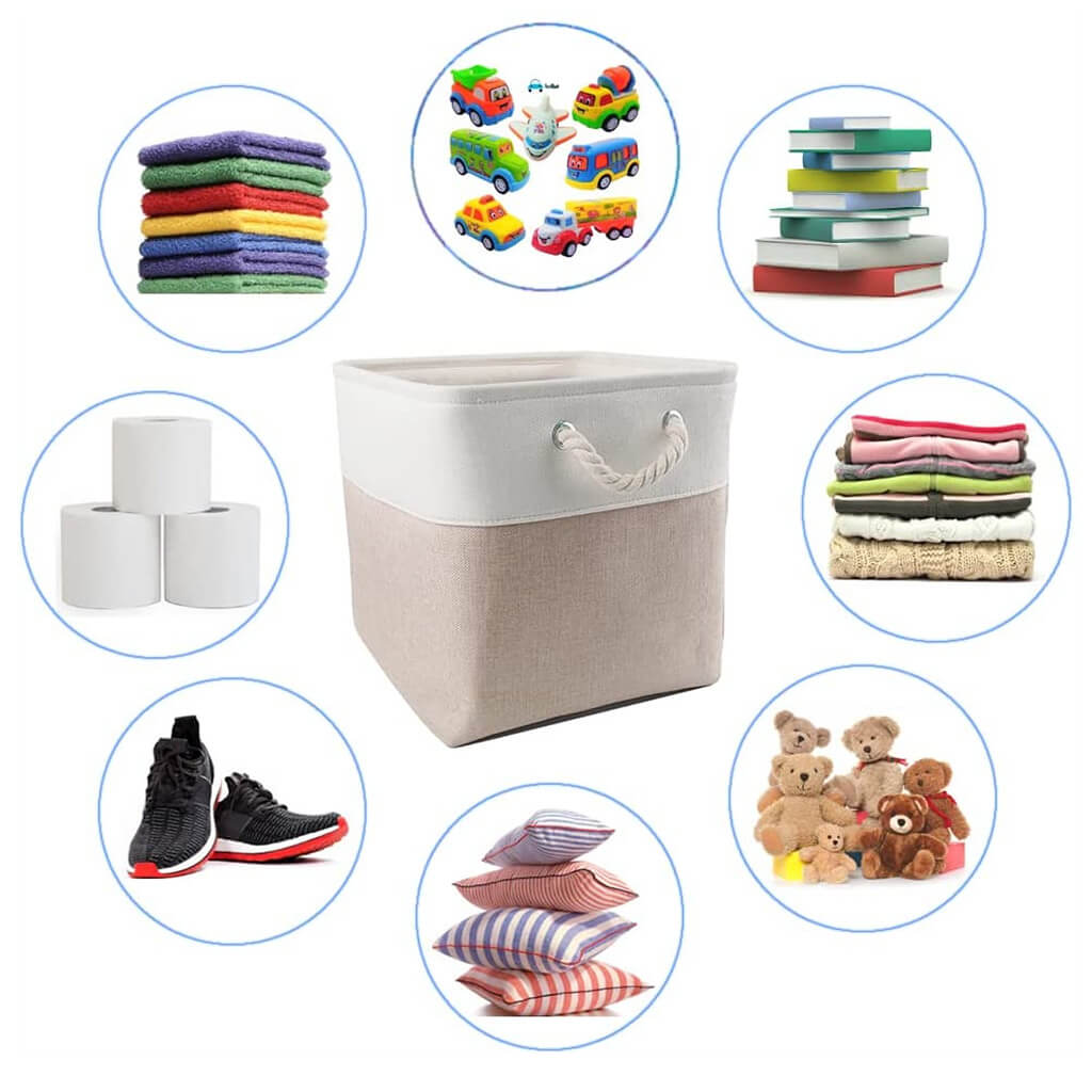 Storage Box | White Khaki | 28cm