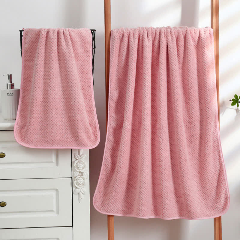 Soft Breathable Bath Towel | Polyester | 1 Bath Towel & 1 Towel Set