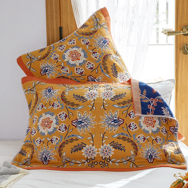 Cotton Pillow Towels | Breathable & Skin-Friendly | Set of 2